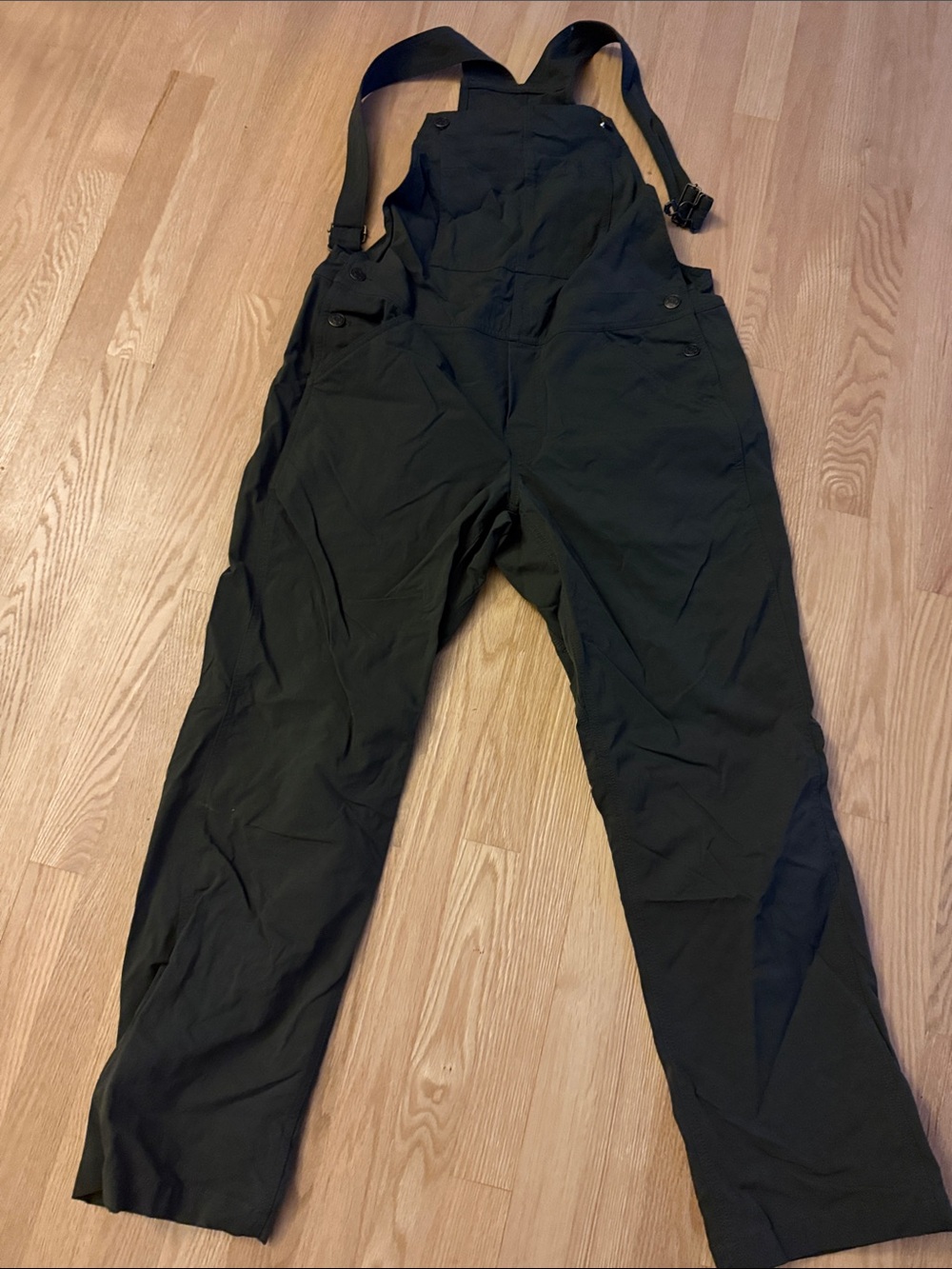 MEC Olive Green Women's Bib Overalls - Outdoor Utility Jumpsuit